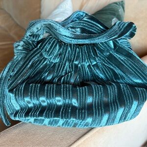 🎄Anthropologie Bag Turquoise Velvet